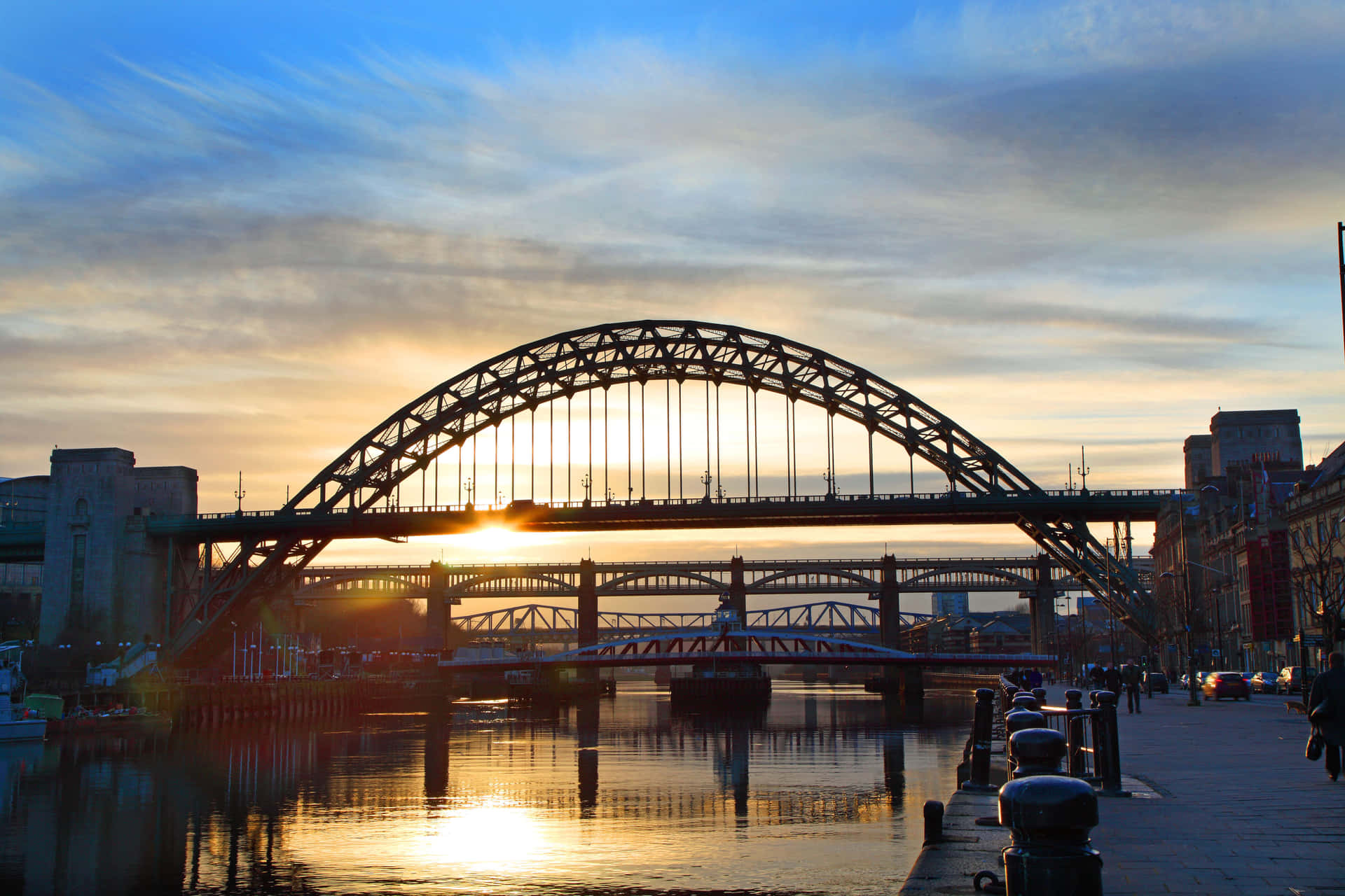 Tyne Bridge Sunset Newcastle Wallpaper