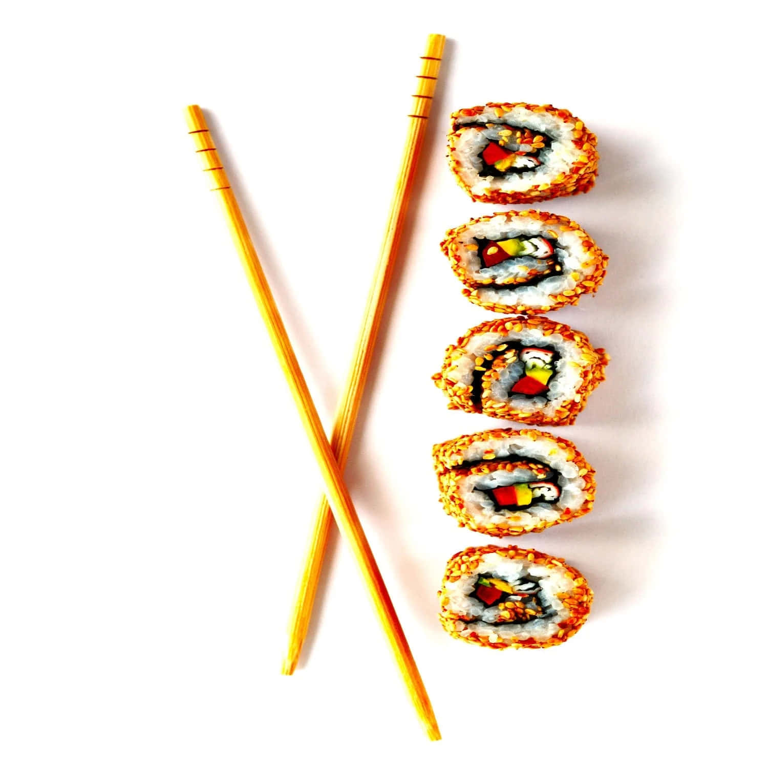 Tipidi Sushi Immagine Di Bacchette Di Legno
