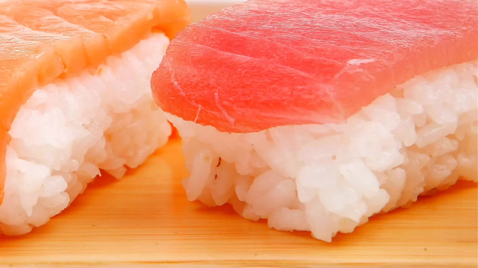 Typerav Sushi I En Närbildsbild