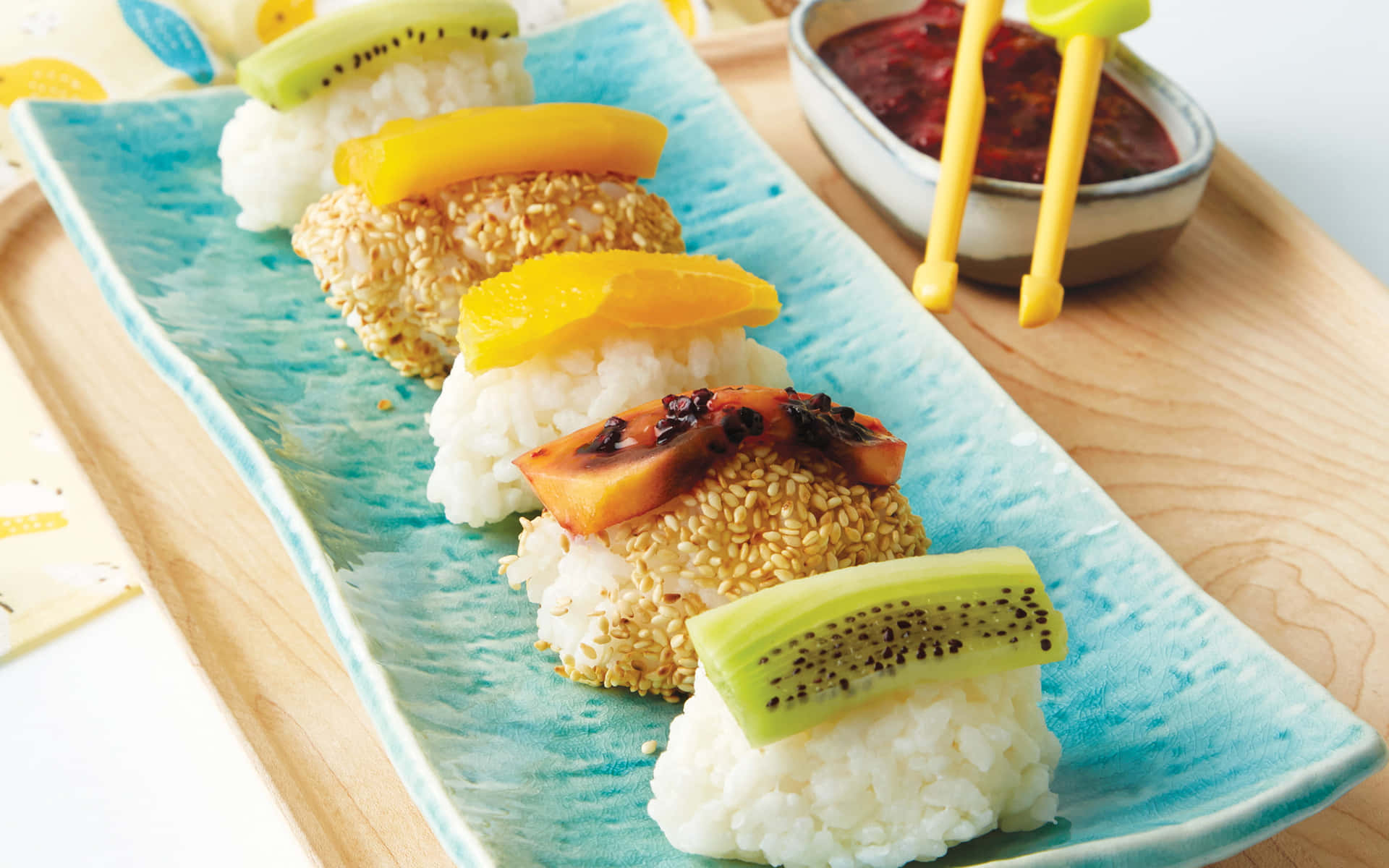 Typerav Sushi Med Fruktbild