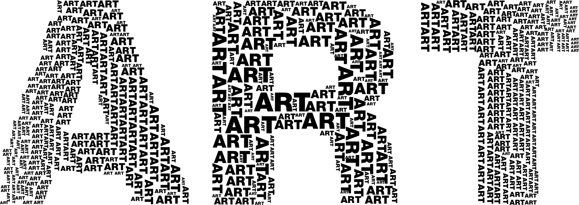 Typography Art Letters PNG