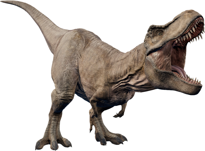 Tyrannosaurus Rex Full Body Roar PNG