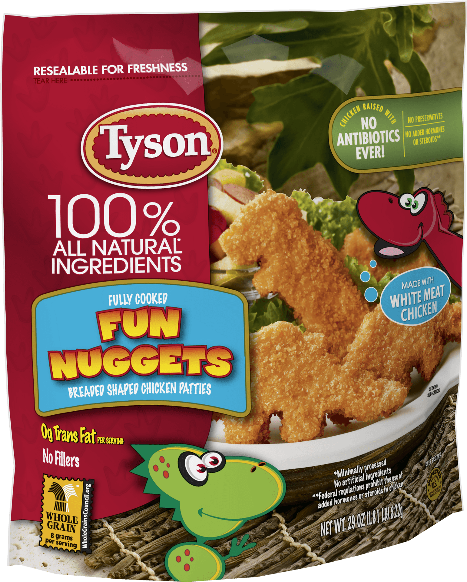 Tyson Fun Nuggets Packaging PNG