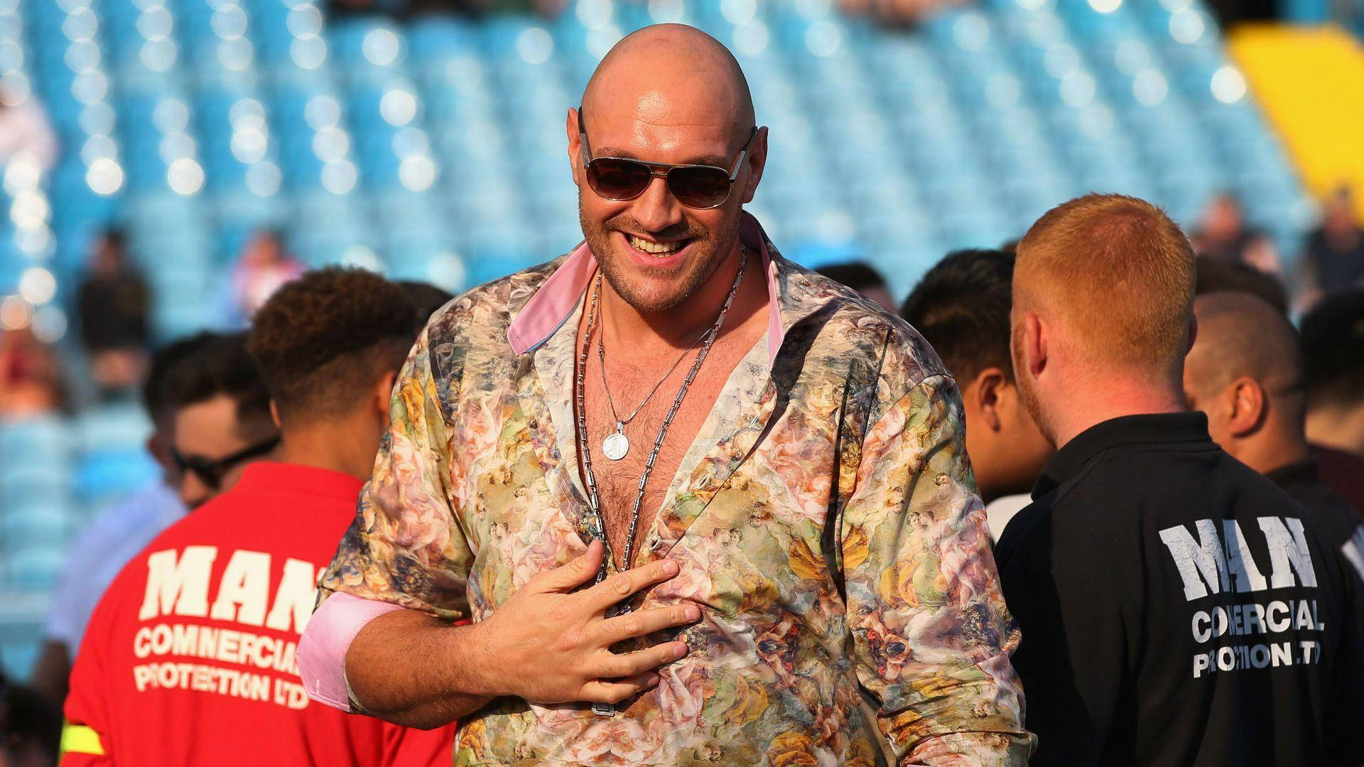 Tyson Fury As Cheerful Person Wallpaper