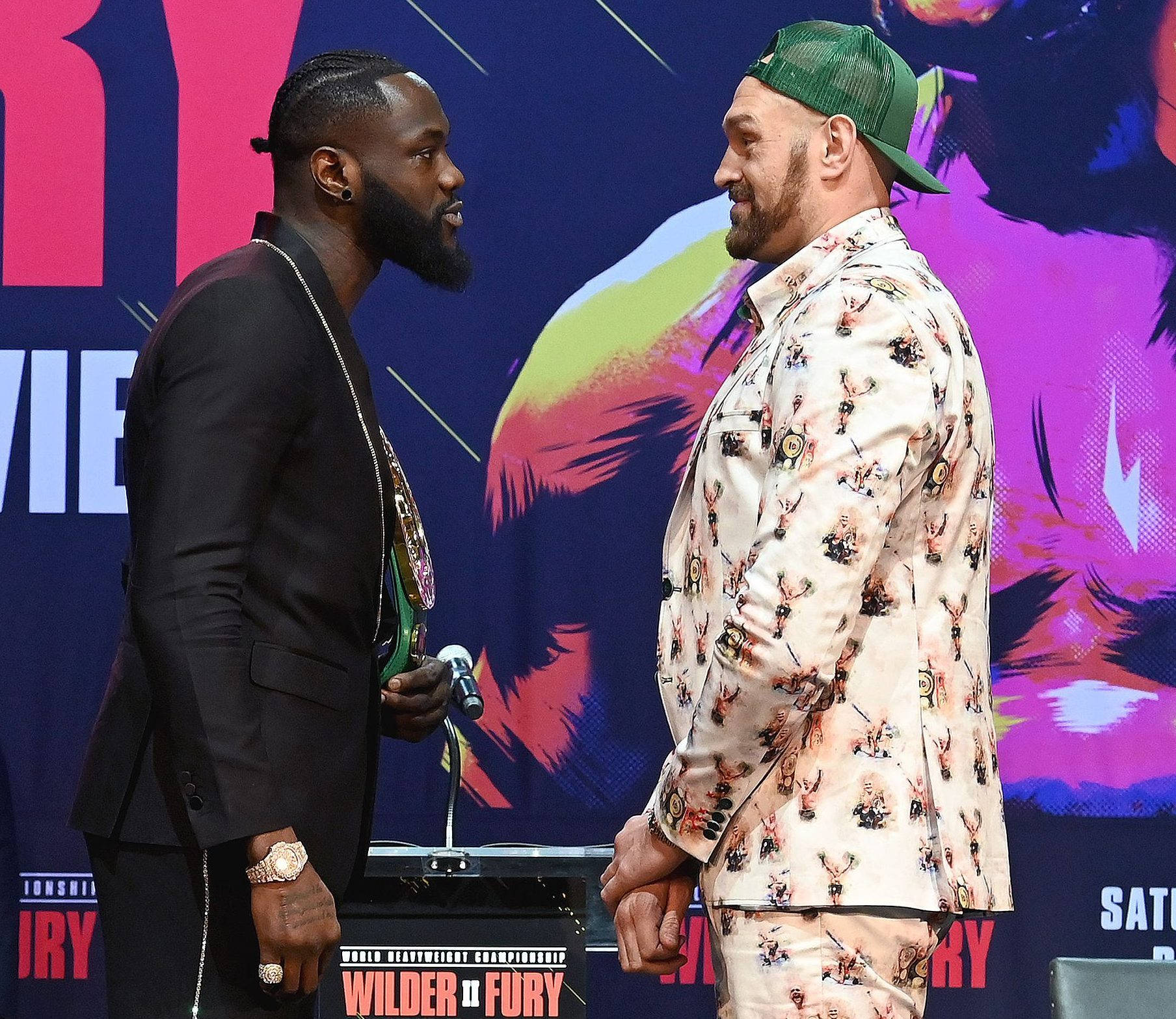 Tyson Fury Match With Deontay Wilder Wallpaper