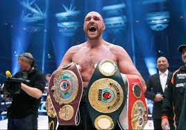 Tyson Fury Shouting For His Victory Wallpaper