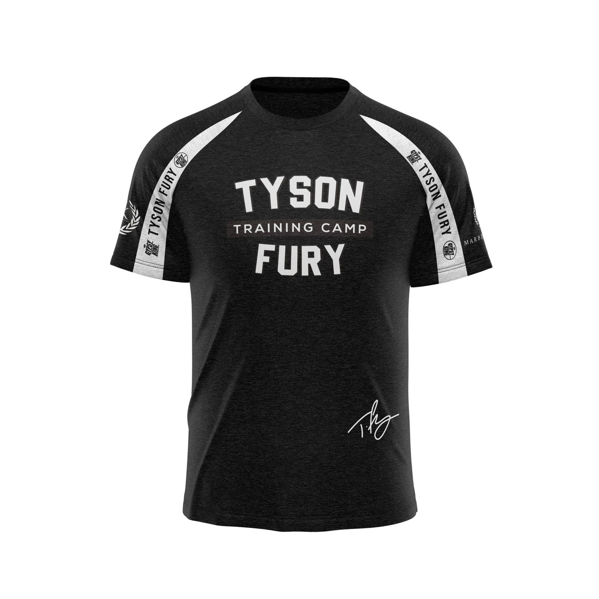 Campode Entrenamiento De Tyson Fury, Camiseta Negra Fondo de pantalla