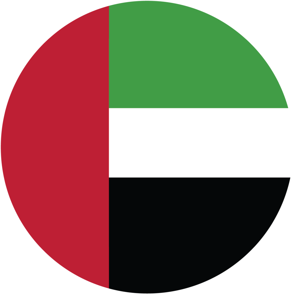 U A E Flag Circle Graphic PNG