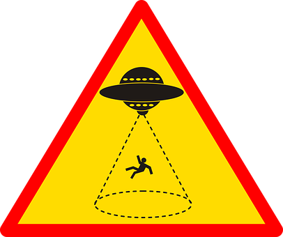 U F O Abduction Sign PNG