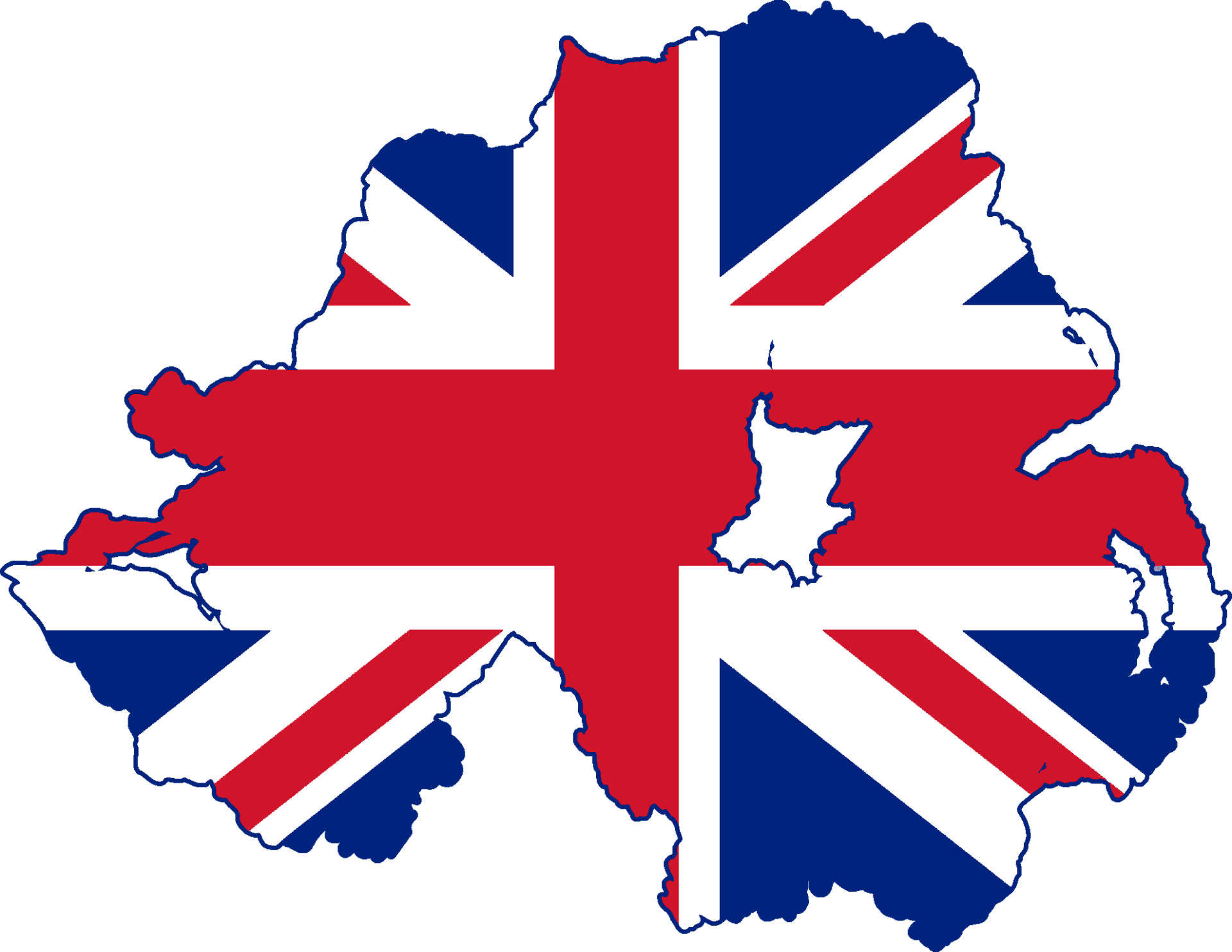 U K Flag Map Illustration PNG