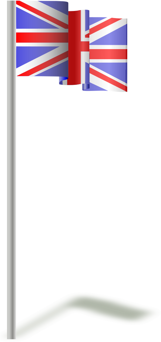 U K Flag Pole Graphic PNG