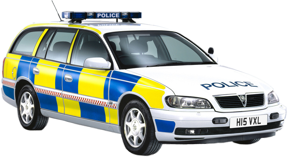 U K Police Car Battenburg Markings PNG