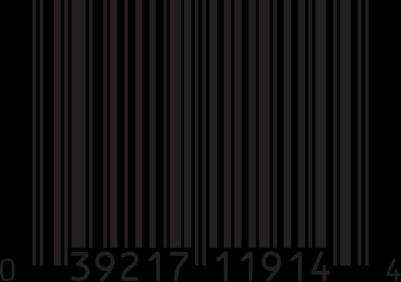 U P C Barcode3921711914 PNG