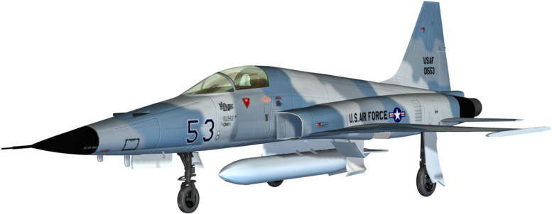 U S A F Fighter Jet Side View PNG