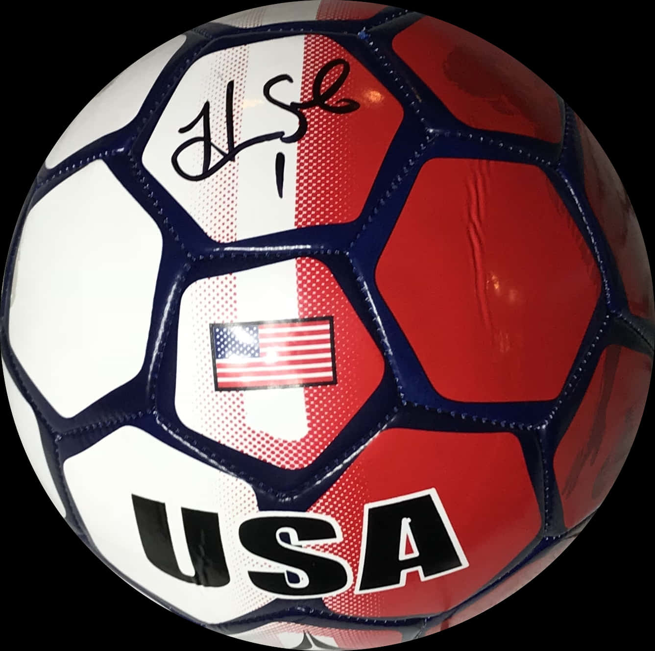 U S A Soccer Ball Signature PNG