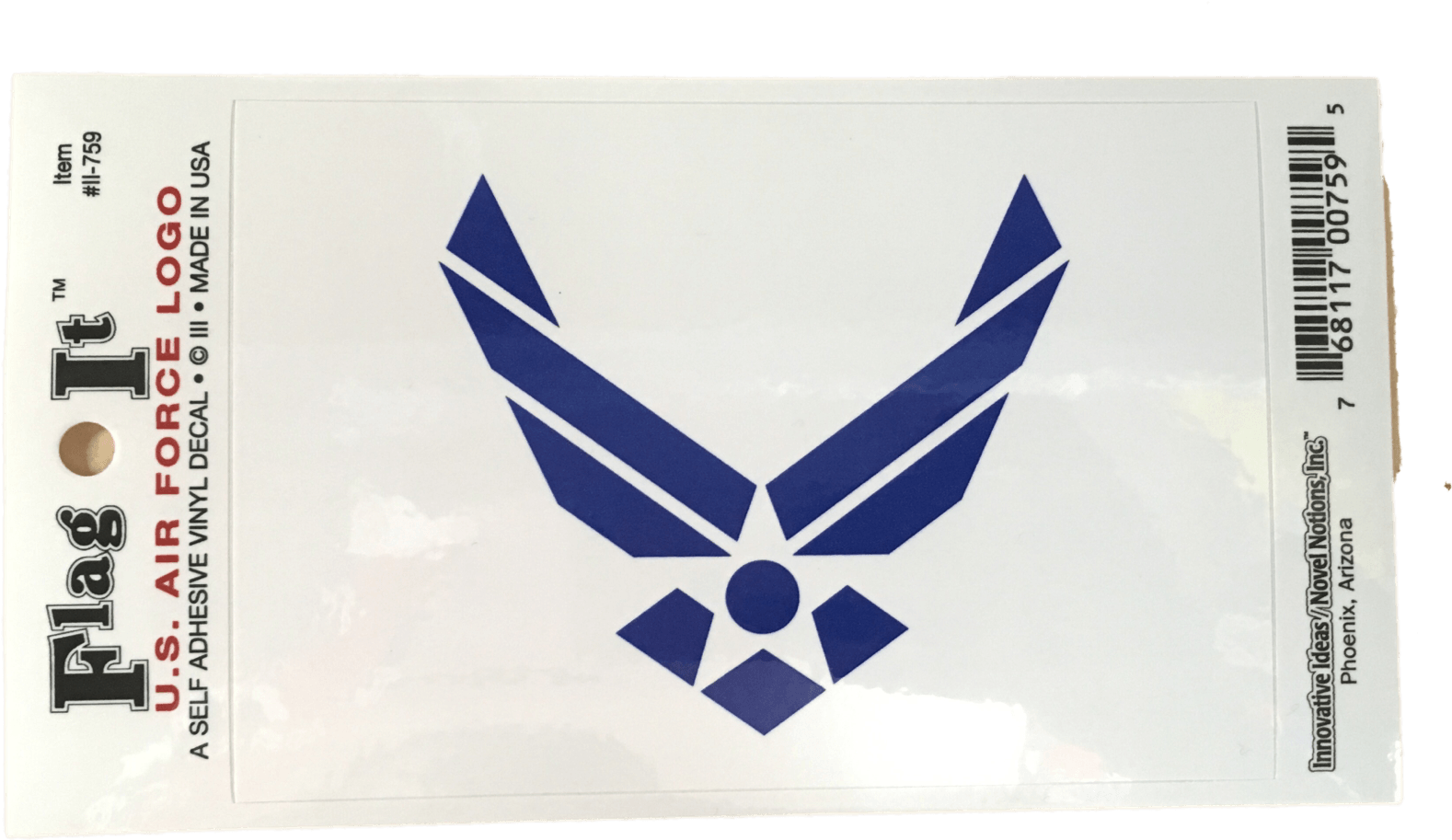 U S Air Force Logo Vinyl Decal Packaging PNG