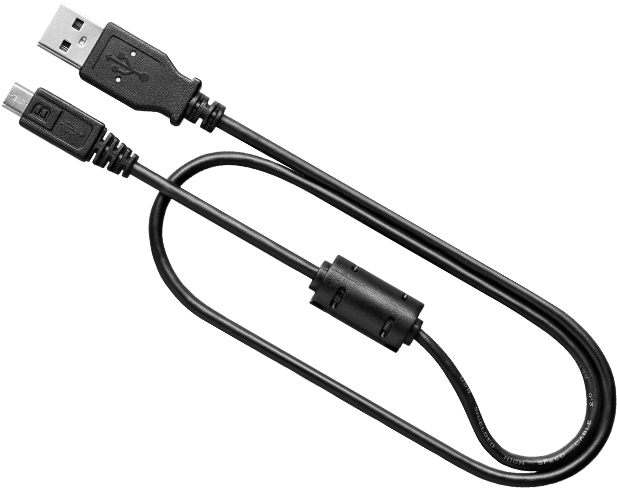 U S B Cable Black Background PNG