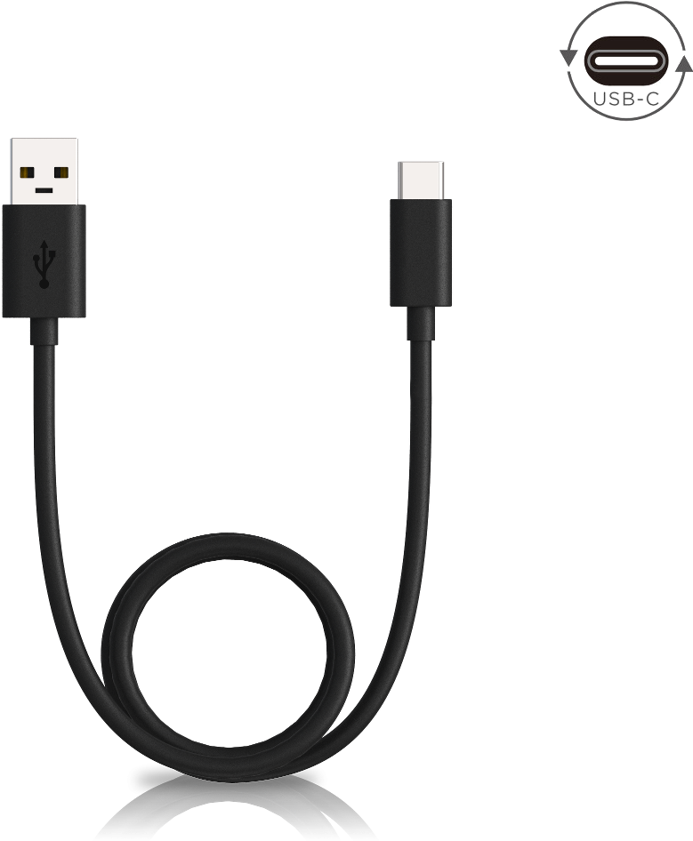 U S B Type C Cable Black PNG