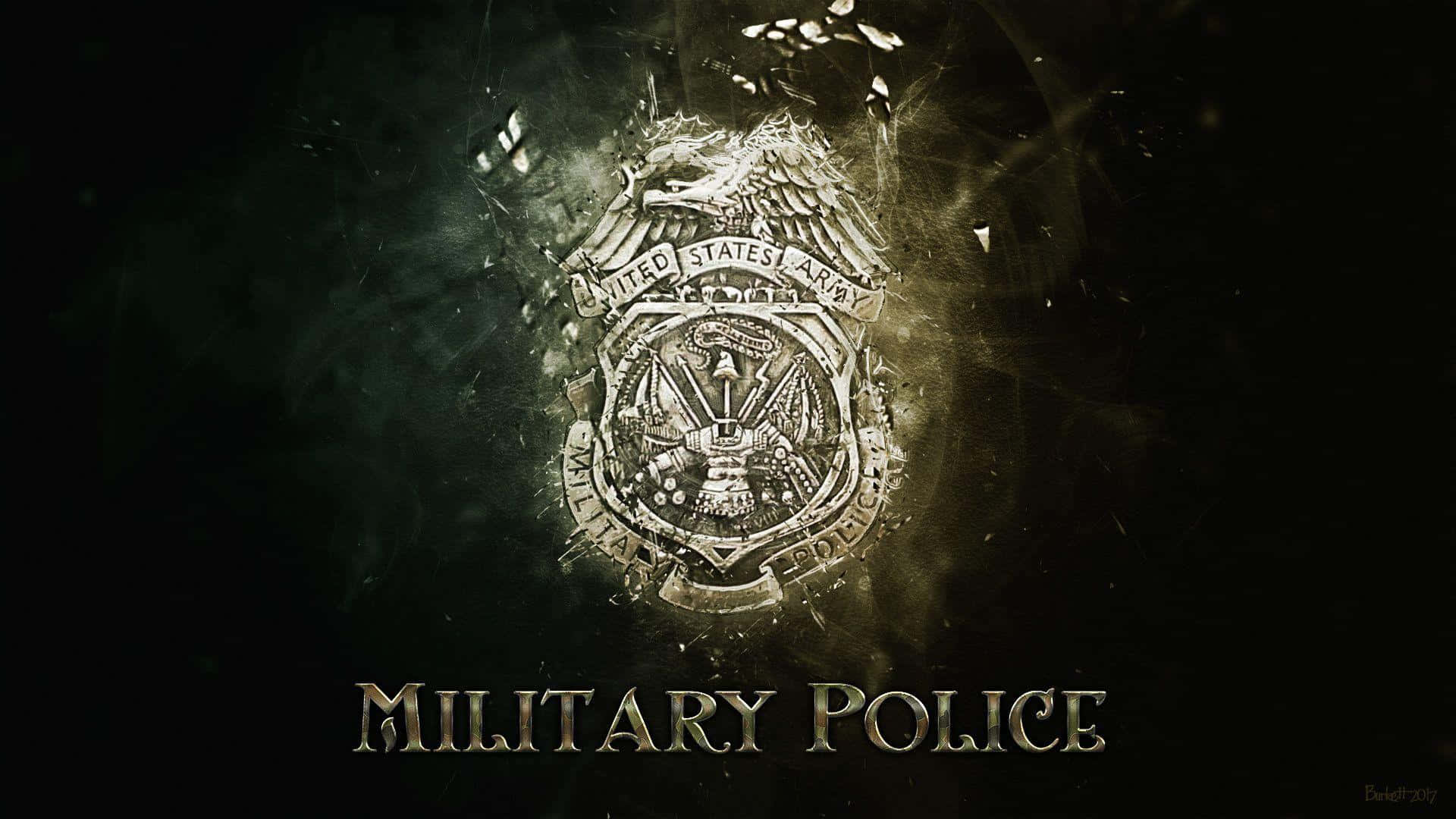 U S Military Police Badge Wallpaper Wallpaper