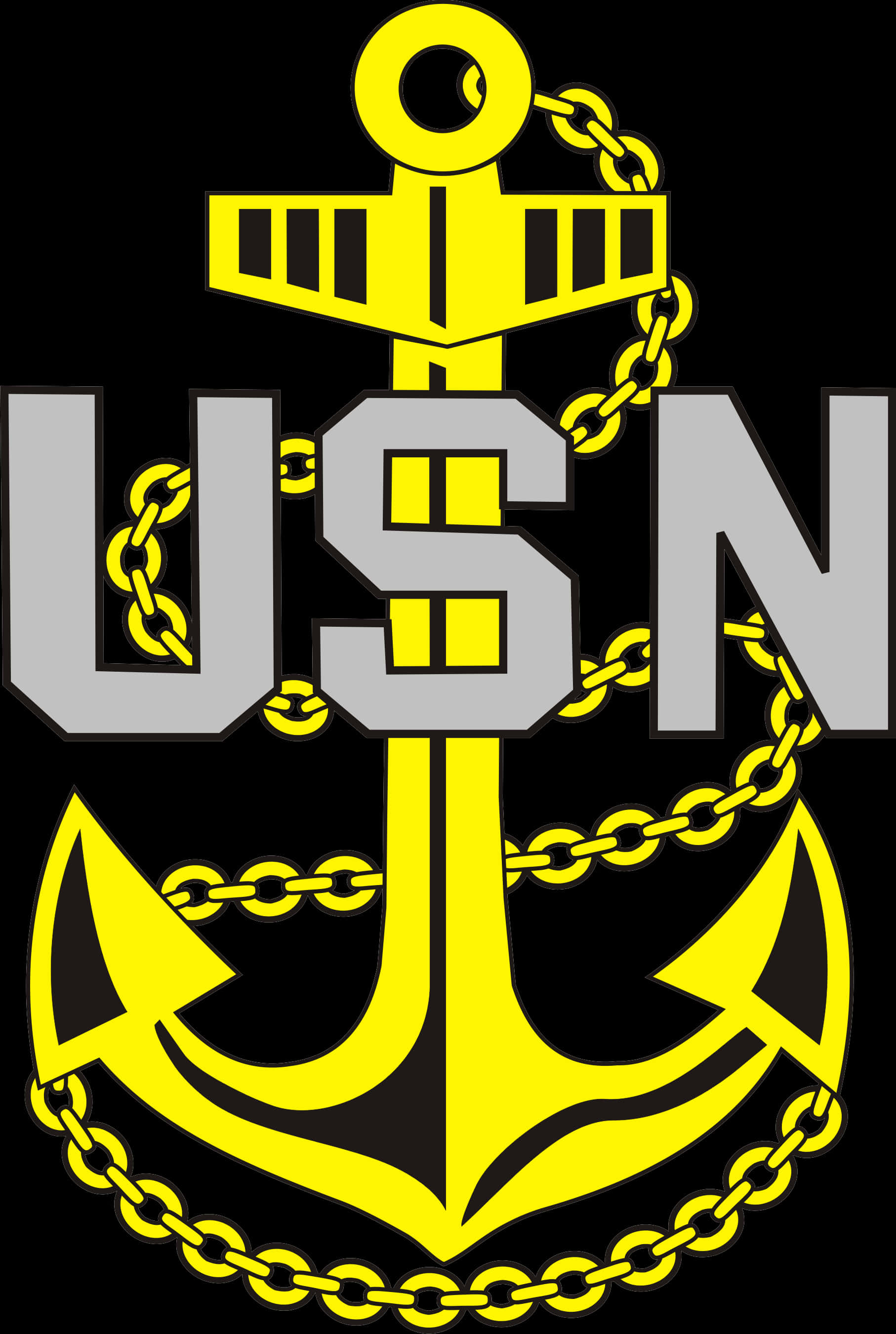U S N Anchor Graphic PNG