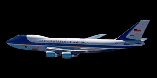 U S Presidential Aircraftin Flight PNG