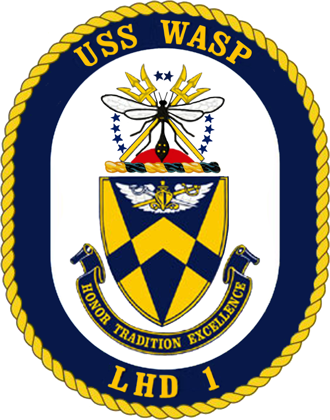 U S S Wasp Crest L H D1 PNG