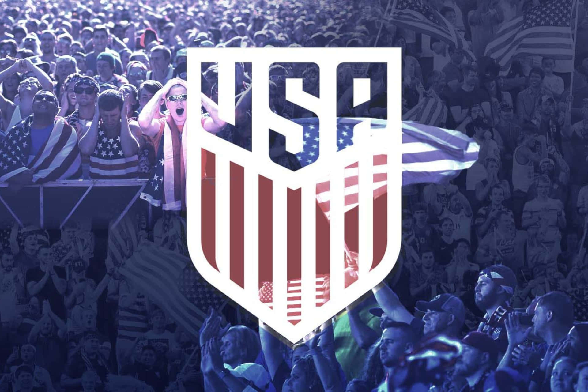 U S Soccer Fans Celebration Wallpaper