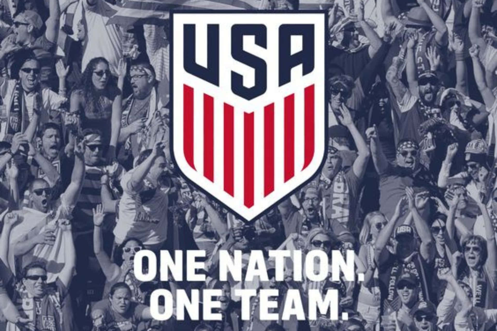 U S Soccer One Nation One Team Crowd Wallpaper