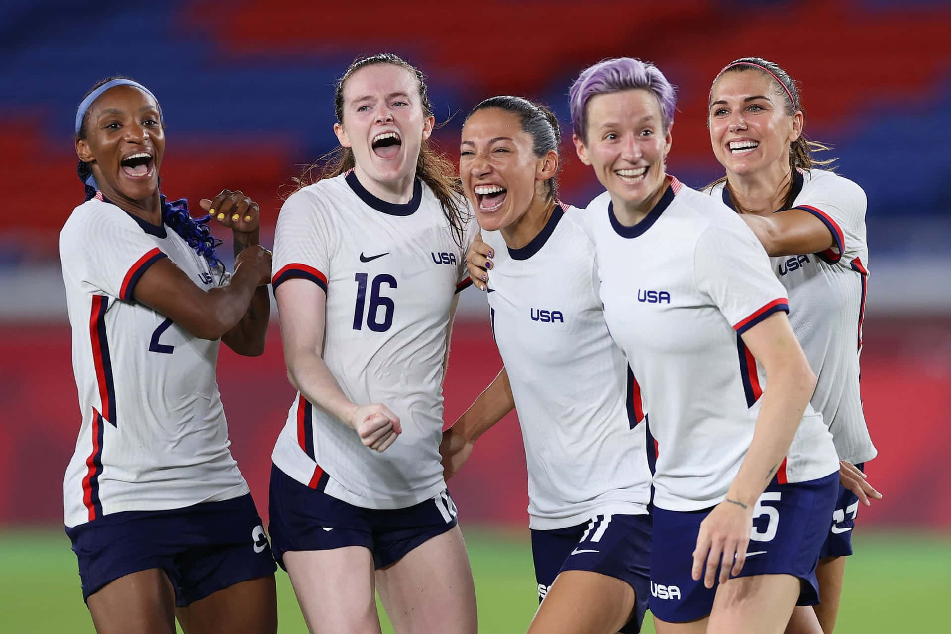 U S Womens Soccer Team Celebration Wallpaper