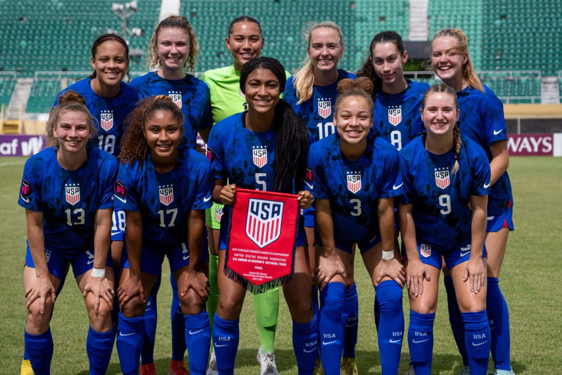 U S Womens Soccer Team Group Photo Wallpaper
