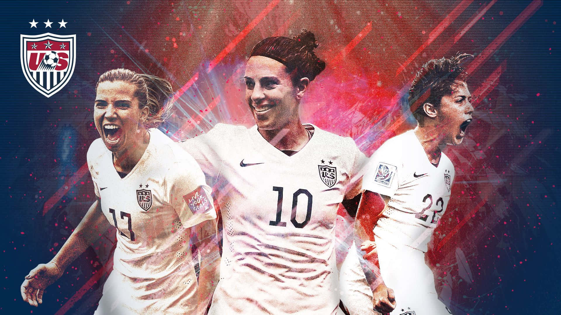 U S Womens Soccer Team Passionand Pride Wallpaper