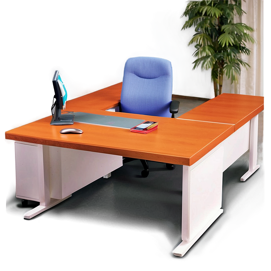 U-shaped Office Desk Png Nfg PNG