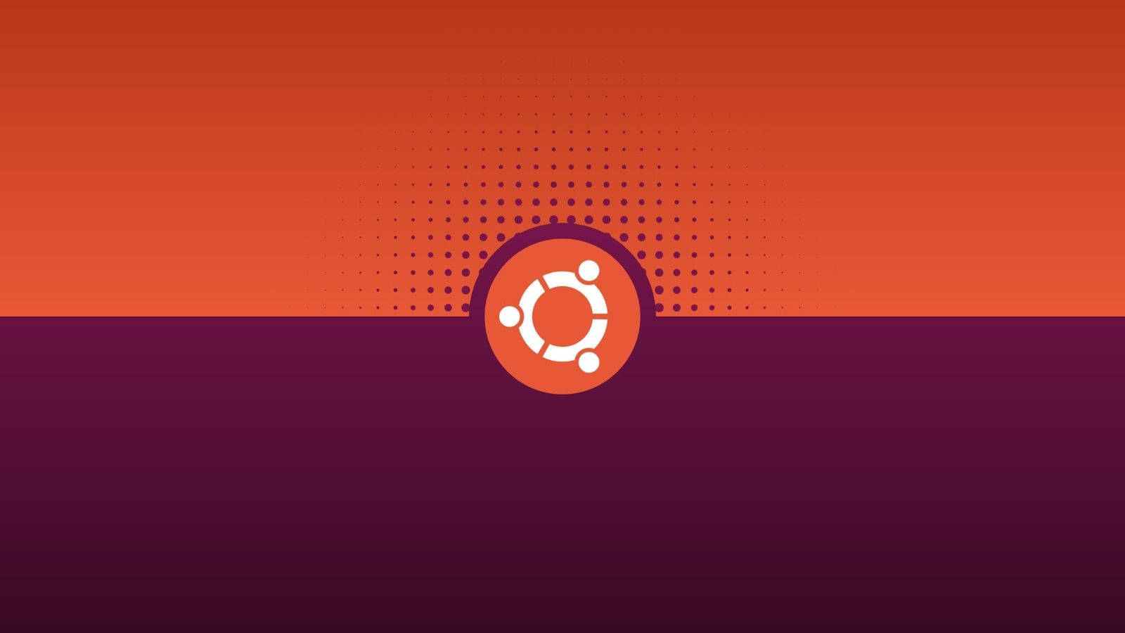 Ubuntu Purple Orange Flag Wallpaper