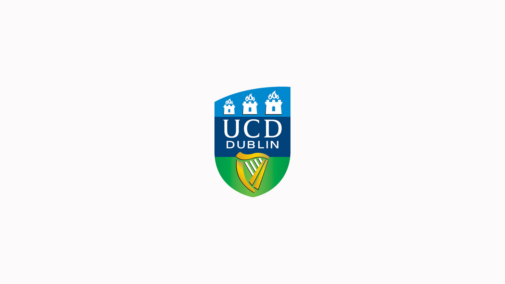 Ucd Dublin Logo In White Wallpaper