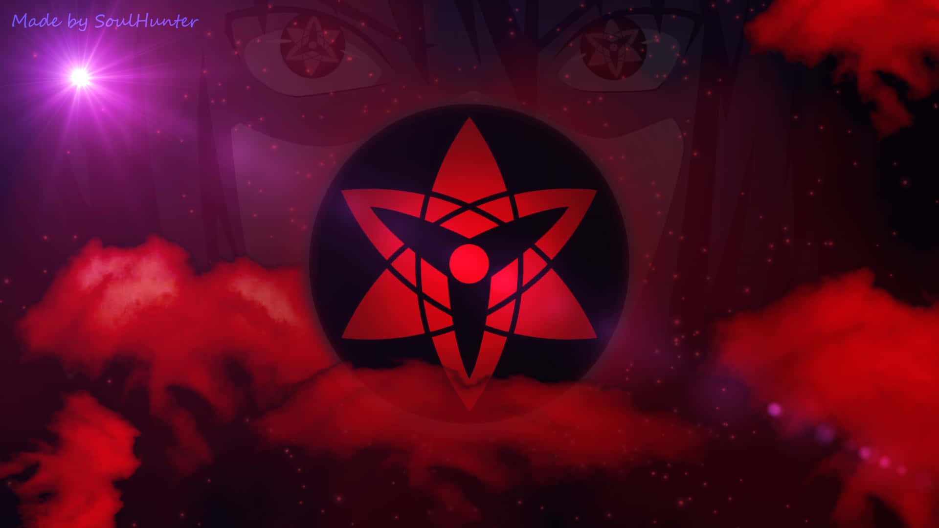 "The Uchiha Clan, wielding the Sharingan and dedicated to achieving their goals" Wallpaper