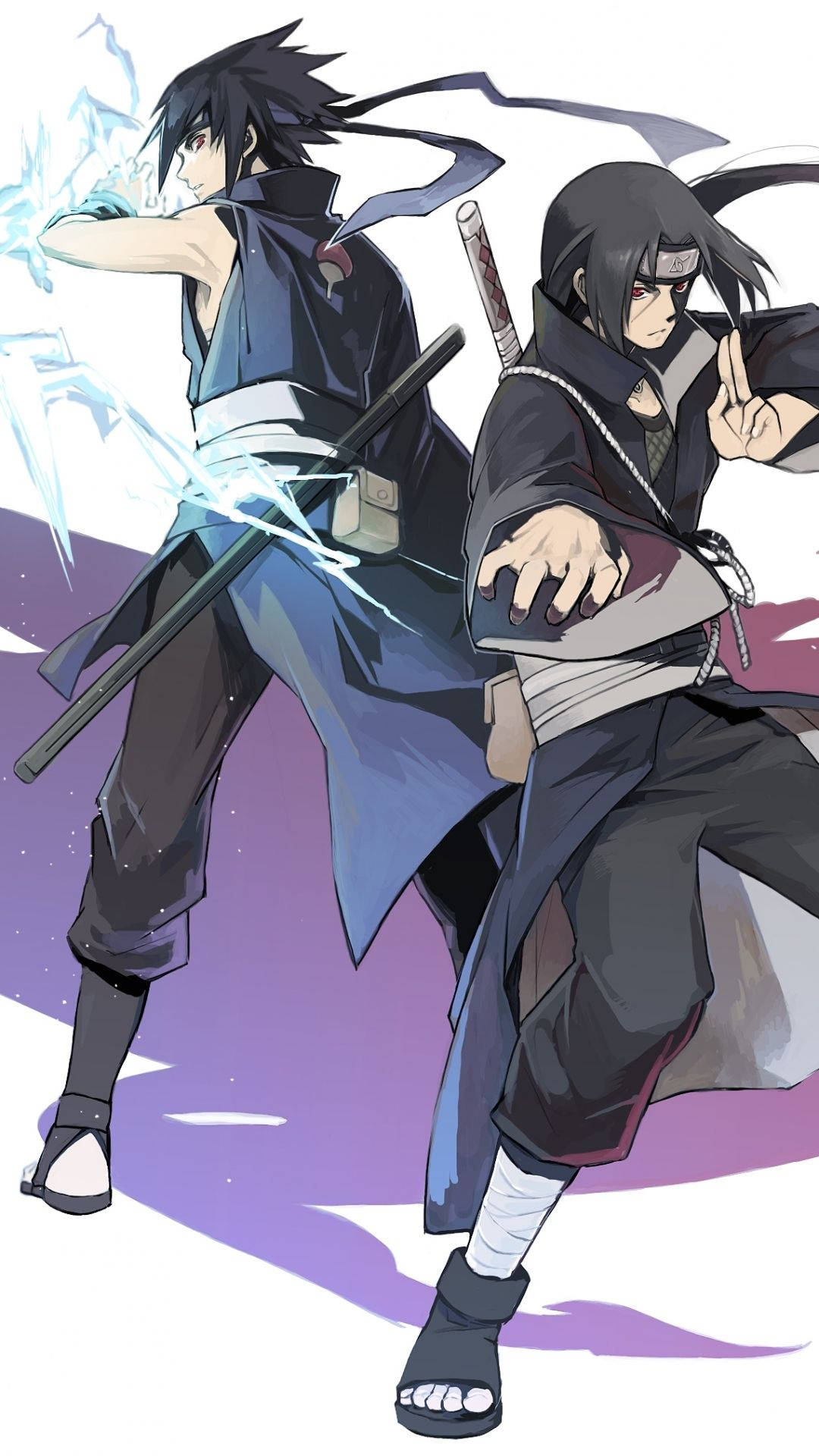 Uchiha Itachi And Uchiha Sasuke Naruto iPhone Wallpaper