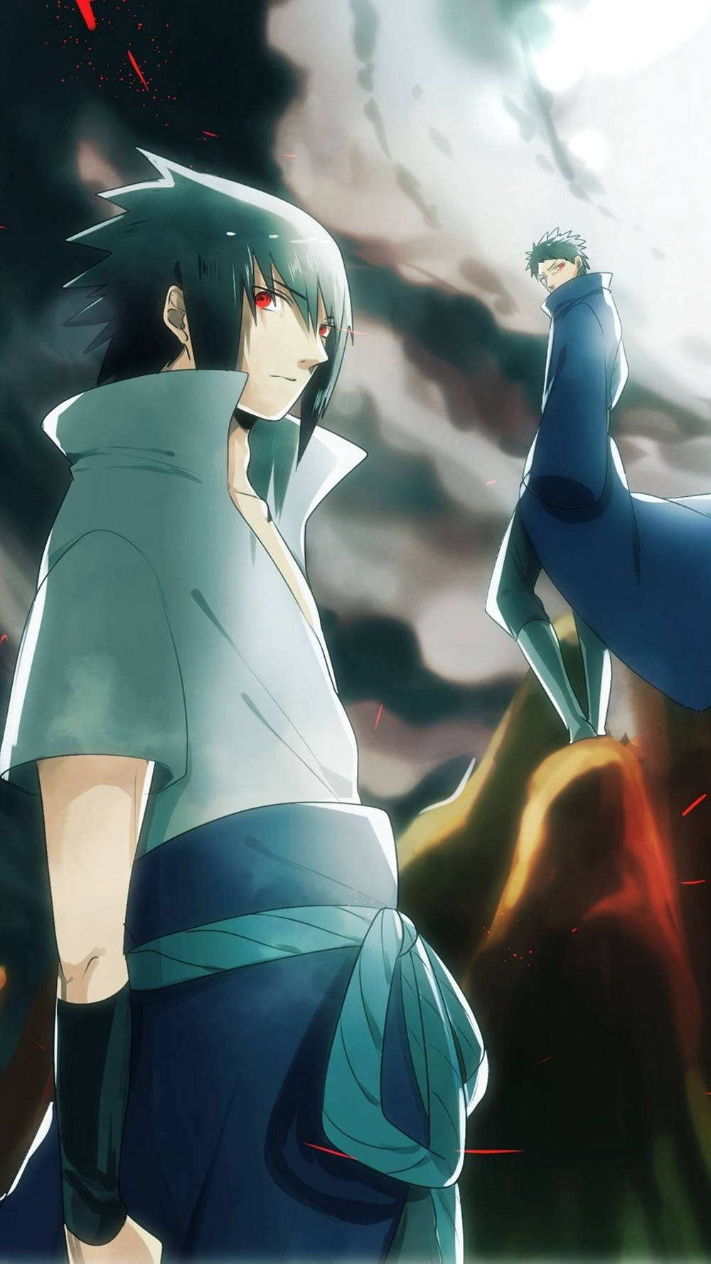 Uchihamadara Sasuke Naruto Arte Digital Para Iphone Fondo de pantalla