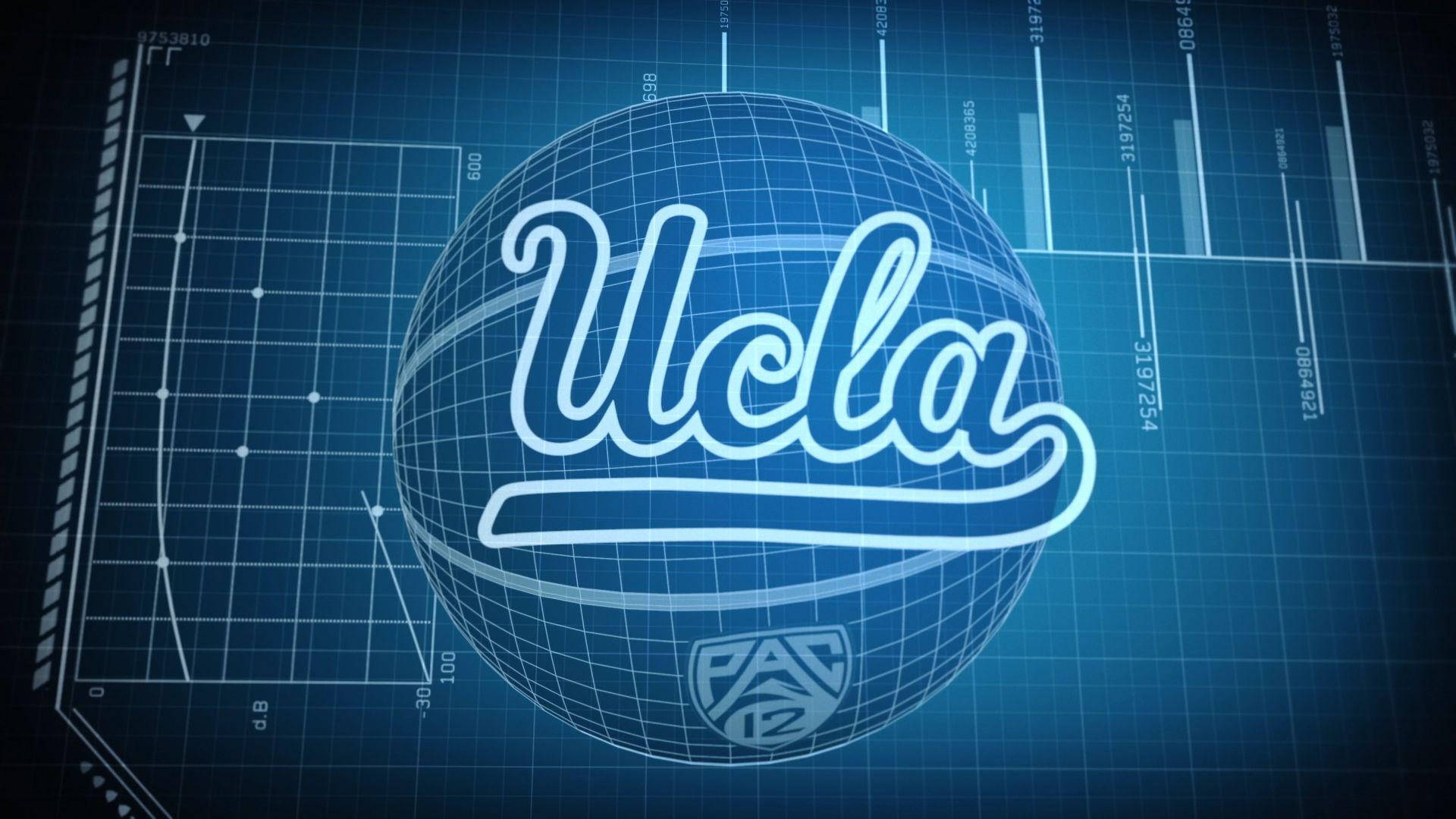 UCLA Bruins Basketball Team in Action Under Blue Lights Wallpaper