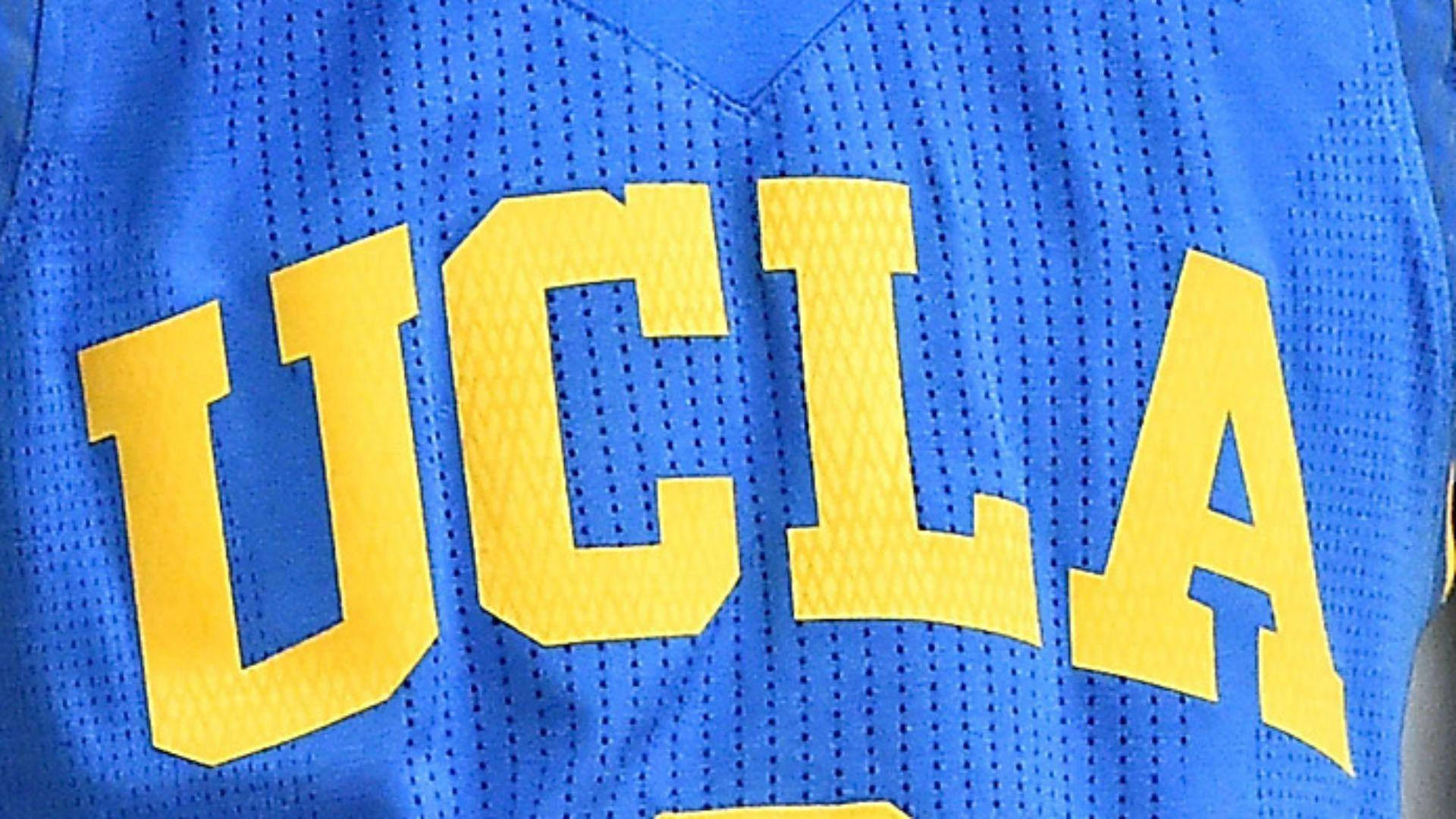 UCLA Blå og Gul Jersey Mønster Wallpaper