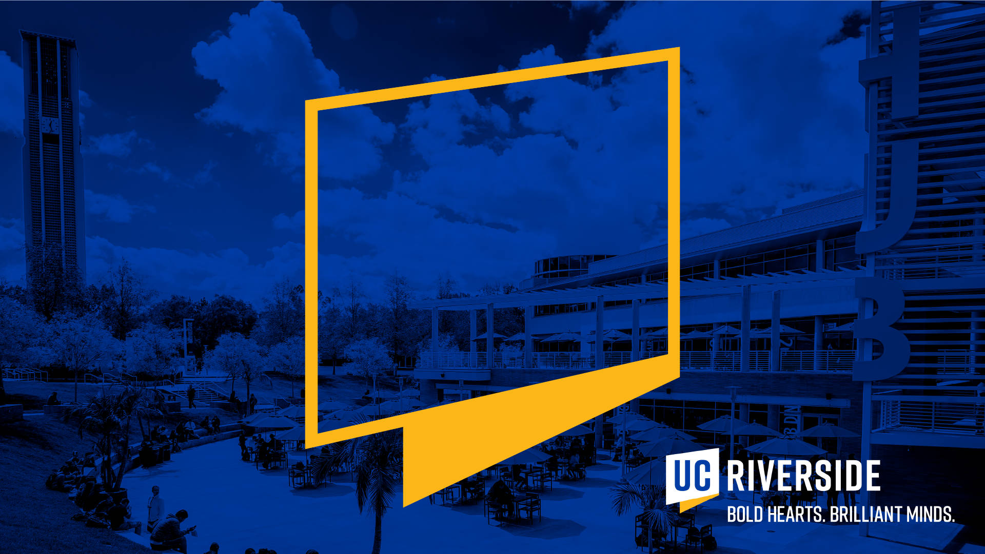 UCR Yellow Frame Graphic Wallpaper