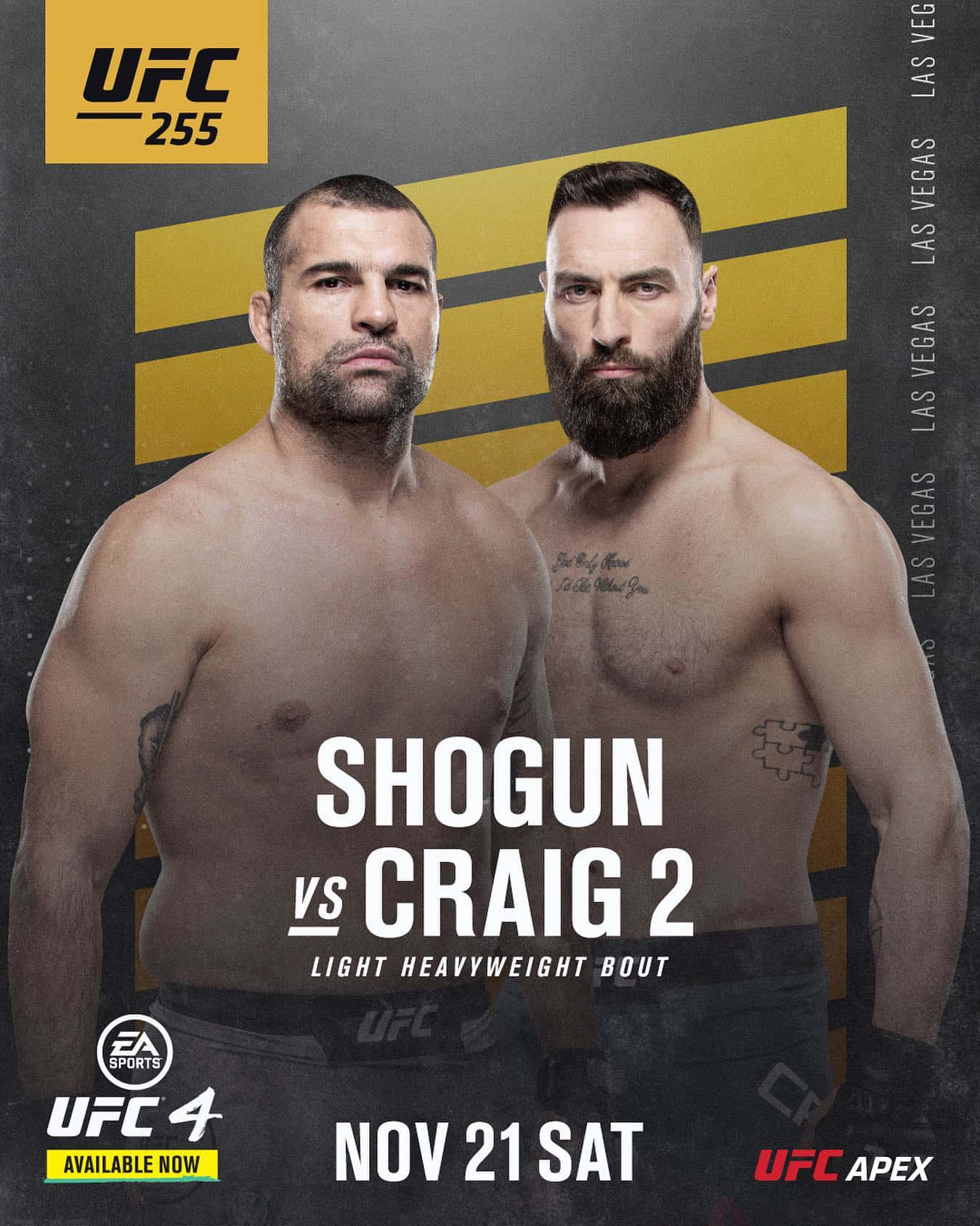UFC 255 Paul Craig And Mauricio Rua Wallpaper