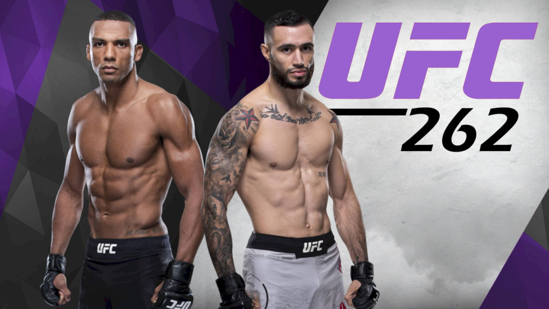 UFC 262 Edson Barboza og Shane Burgos kamp Plakat Tapet Wallpaper