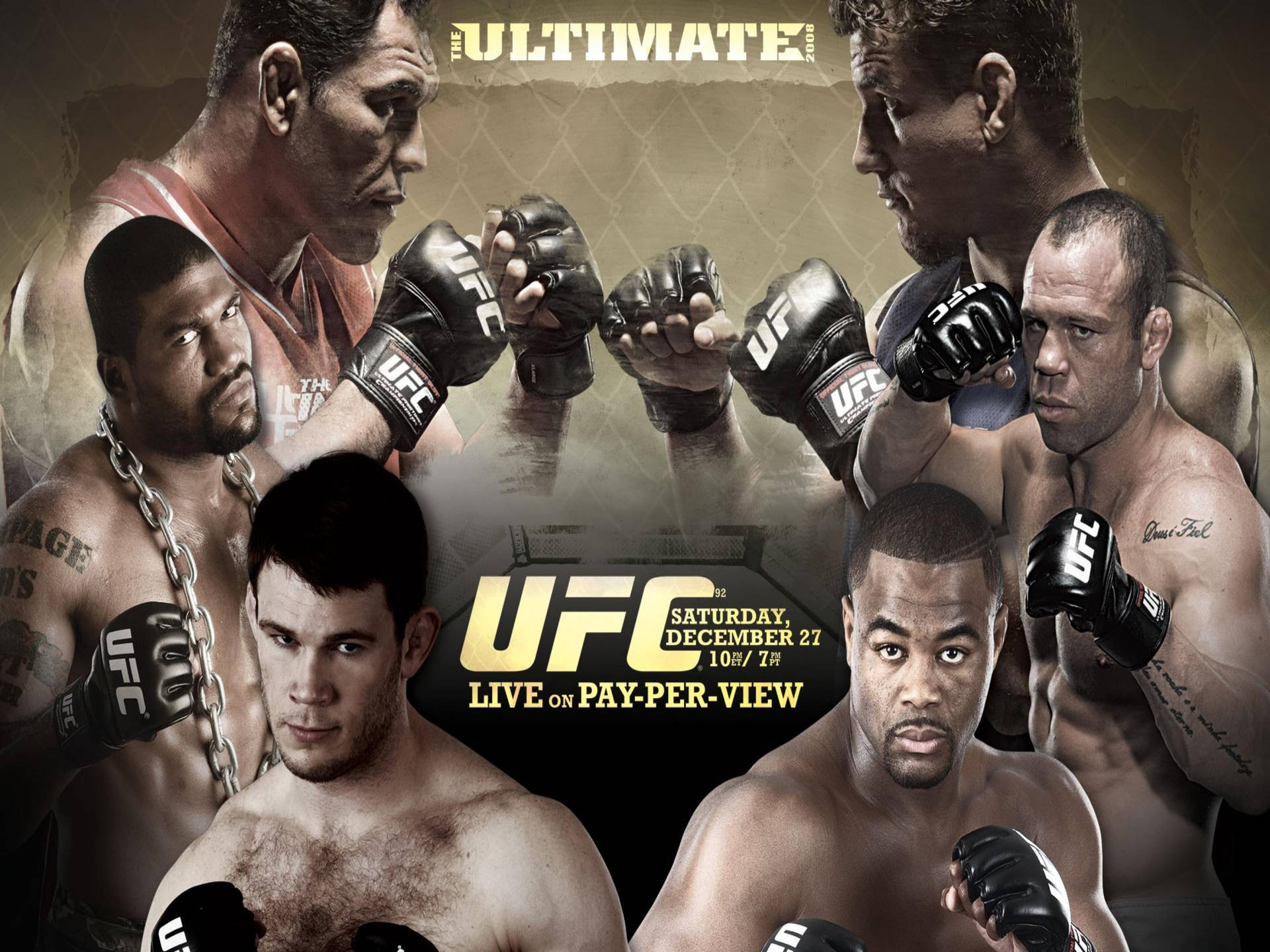 Nyd spændingen fra UFC 4K tapet. Wallpaper