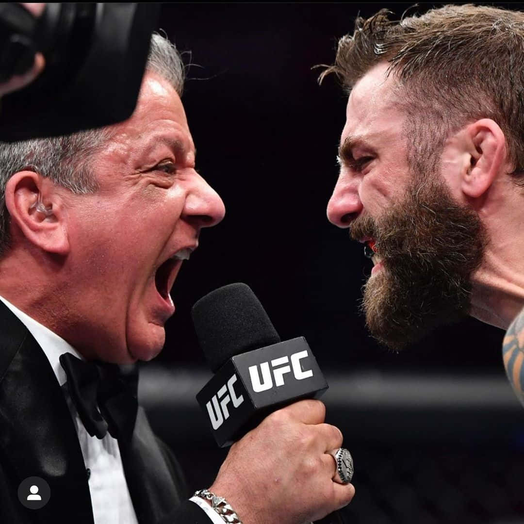 Ufc Announcer And Michael Chiesa Wallpaper