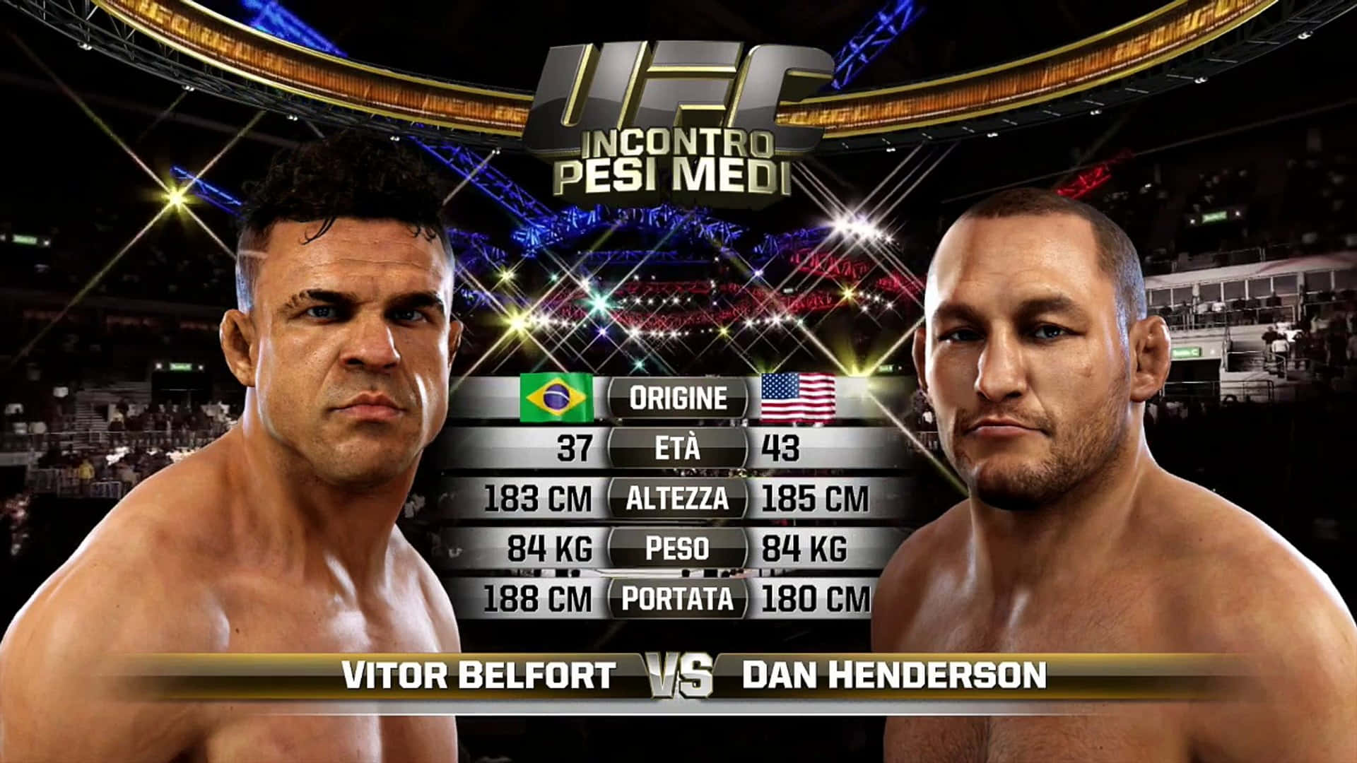 Ufcfight Night Vitor Belfort Contra Dan Henderson Xbox. Fondo de pantalla