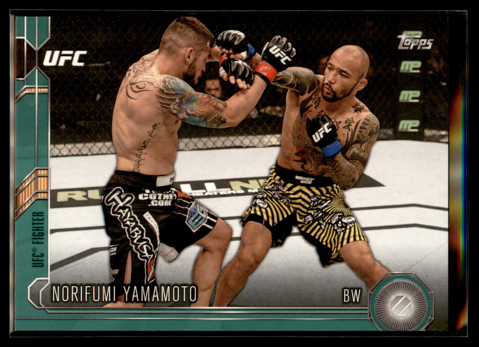 Norifumi Yamamoto versus Roman Salazar in a UFC Fight Illustration Wallpaper