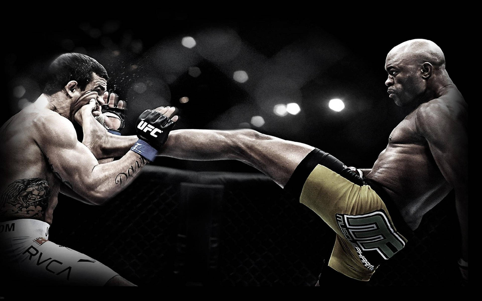 UFC Silva Iconic Front Kick Wallpaper