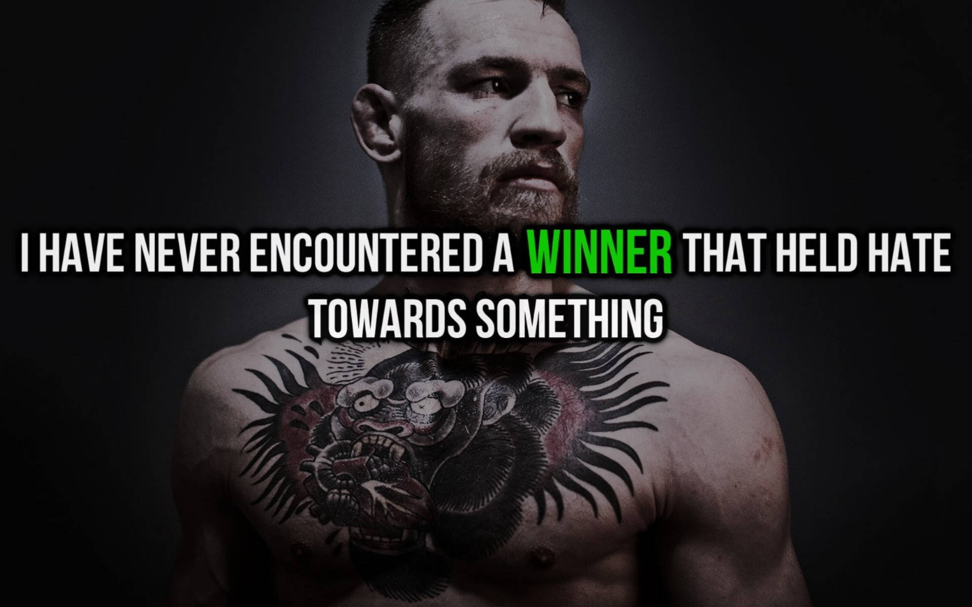 UFC Superstar Conor Mcgregor Quote Wallpaper
