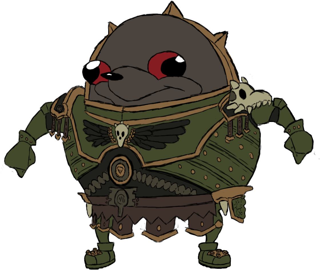 Ugandan_ Knuckles_ Warhammer_ Armor PNG