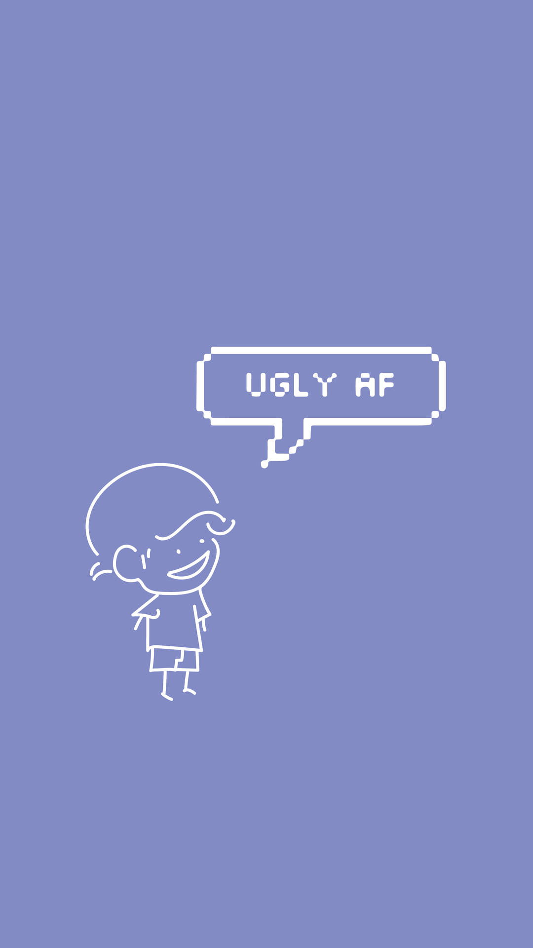 Ugly AF Chat Bubble Wallpaper
